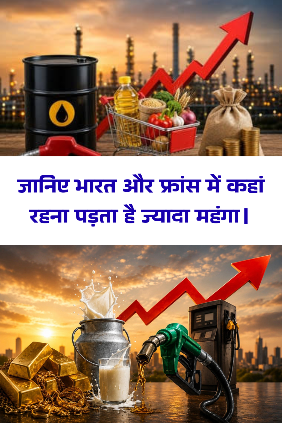 भारत या फ्रांस: दूध, पेट्रोल से लेकर किराये तक, किस देश में जेब पर पड़ता है ज्यादा बोझ?