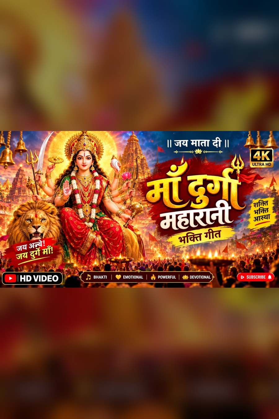 माँ दुर्गा महारानी भक्ति गीत | Maa Durga Maharani Bhaktigeet